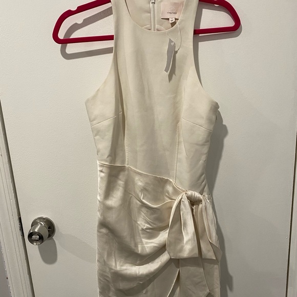 Cinq A Sept Windsor off-white mini silk dress - Picture 4 of 8